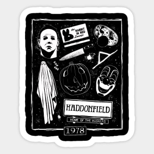 Welcome to Haddonfield! Sticker